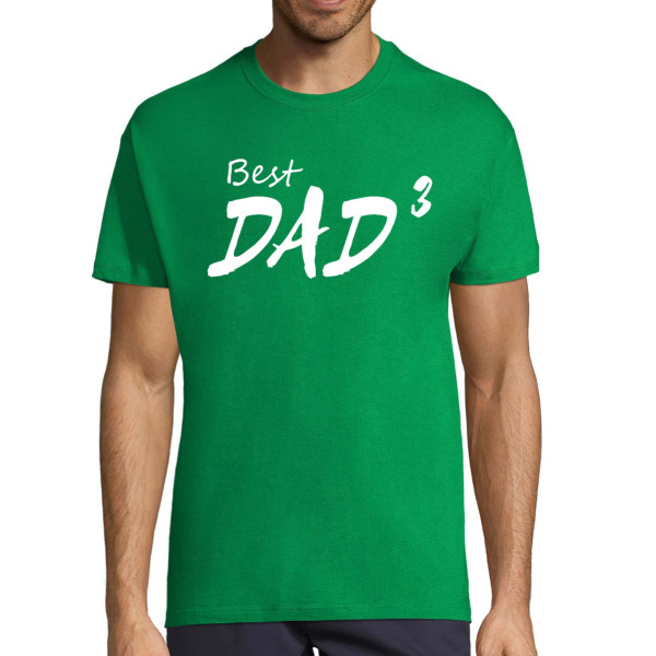 T-shirt "Best dad (cubed)"