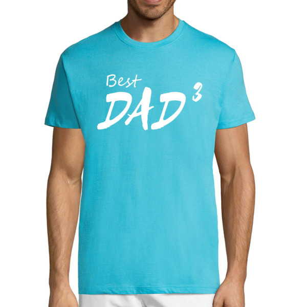T-shirt "Best dad (cubed)"