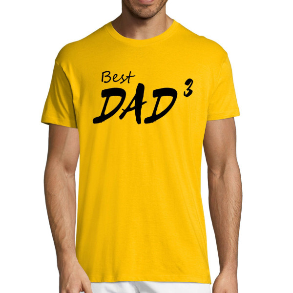 T-shirt "Best dad (cubed)"