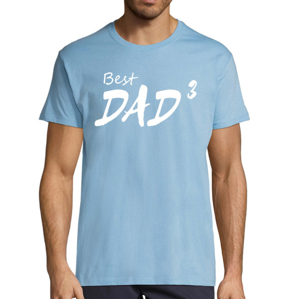 T-shirt "Best dad (cubed)"