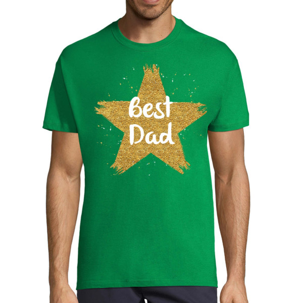 T-shirt "Best dad with a star"
