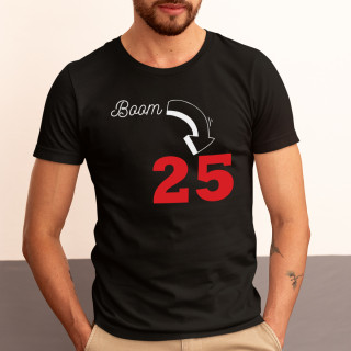 T-shirt "Boom, it's birthday" with your chosen year