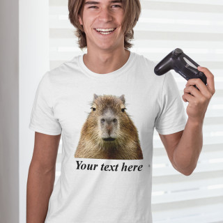 T-shirt "Capybara" with your chosen text
