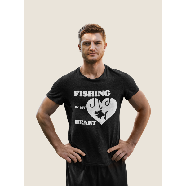 T-shirt "Fishing in my heart"