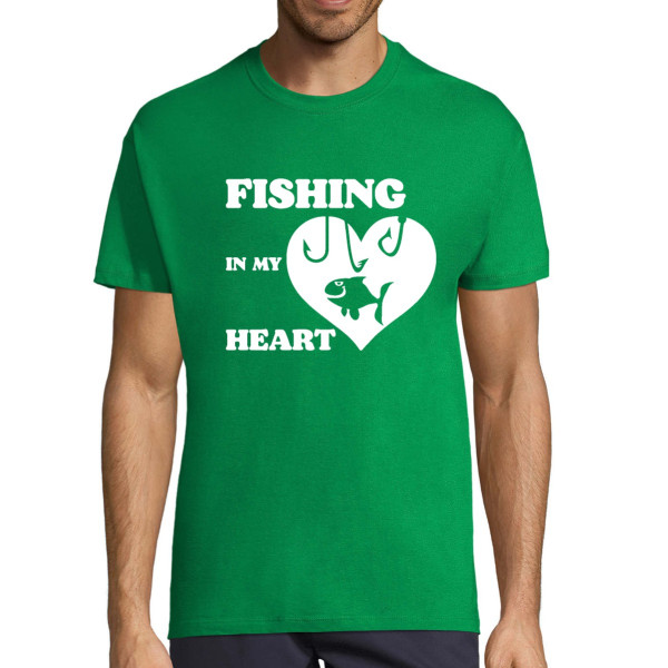T-shirt "Fishing in my heart"