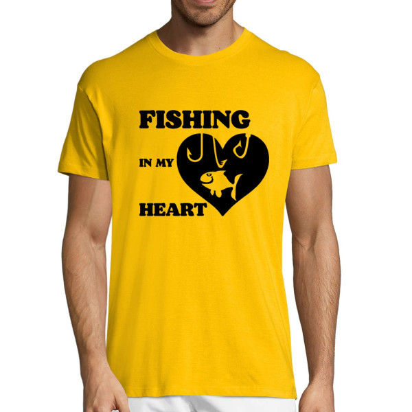 T-shirt "Fishing in my heart"