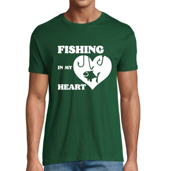 T-shirt "Fishing in my heart"