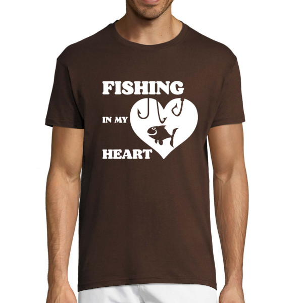 T-shirt "Fishing in my heart"