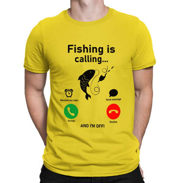 T-shirt "Fishing is calling"