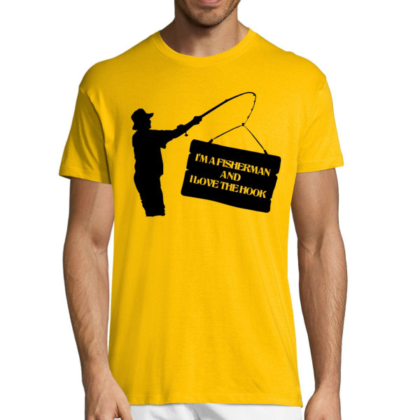 T-shirt "I'm a fisherman and I love the hook"