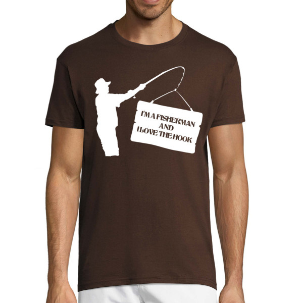 T-shirt "I'm a fisherman and I love the hook"