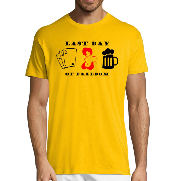 T-shirt "Last day of freedom"
