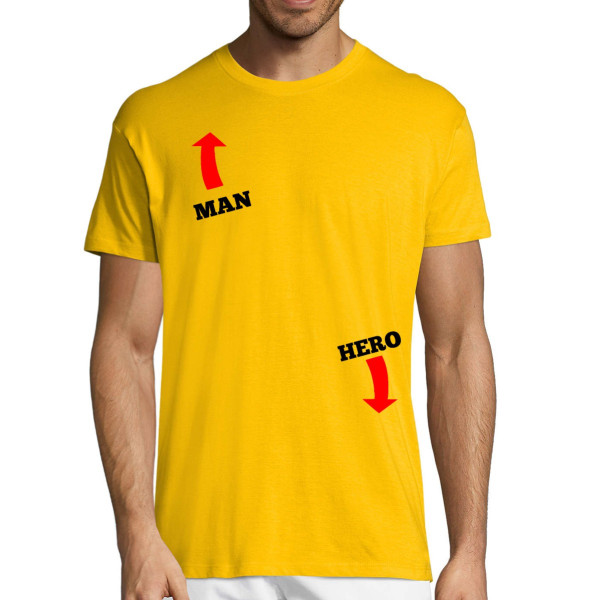 T-shirt "Man hero"