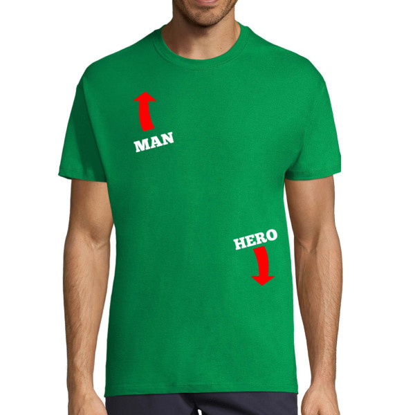 T-shirt "Man hero"