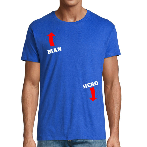 T-shirt "Man hero"