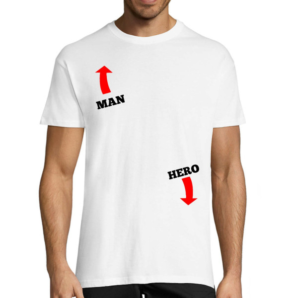 T-shirt "Man hero"
