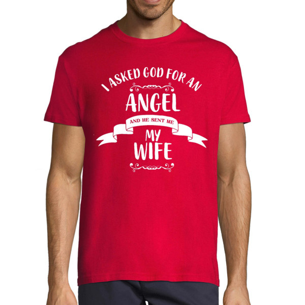 T-shirt "My wife - an angel"