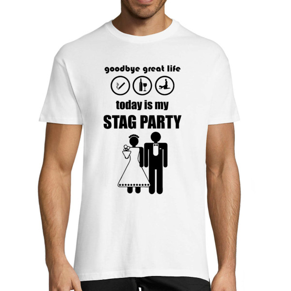 T-shirt "Today is my stag party"