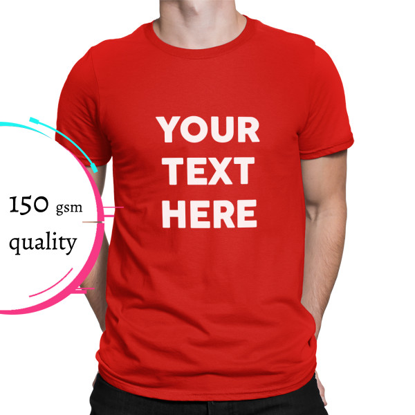 T-shirt with your own text