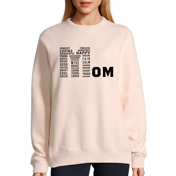 UNISEX pastel "Sully" sweatshirt "A one-of-a-kind mom" UNISEX pastel "Sully" sweatshirt "A one-of-a-kind mom"