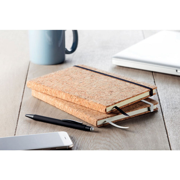 Notebook with cork cover with your chosen text (A5) Notebook with cork cover with your chosen text (A5)