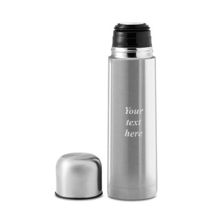 Vacuum insulated drink thermos "CHAN" with your engraved text (500ml) Vacuum insulated drink thermos "CHAN" with your engraved text (500ml)