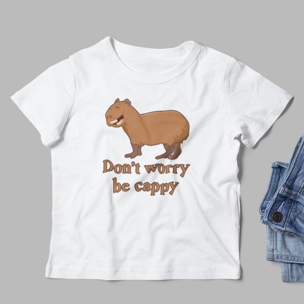 Kids' T-shirt "Don't worry be cappy"