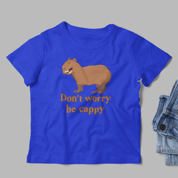 Kids' T-shirt "Don't worry be cappy"