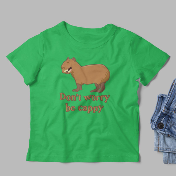 Kids' T-shirt "Don't worry be cappy"