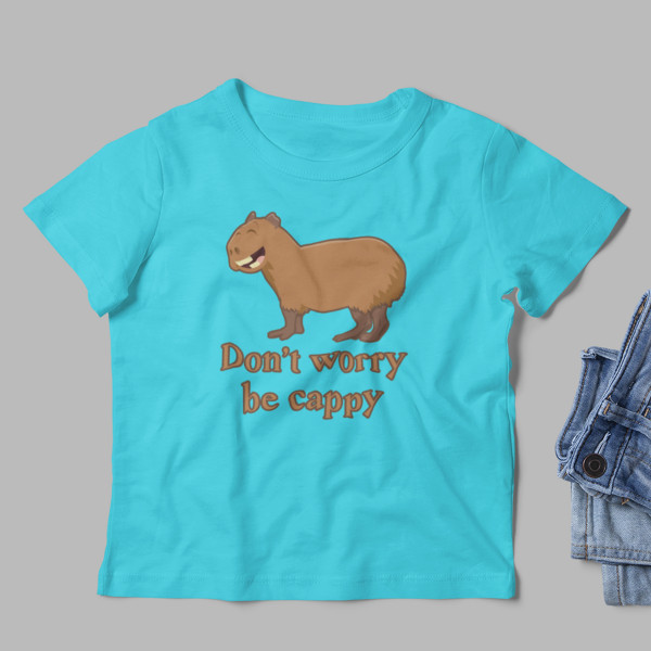 Kids' T-shirt "Don't worry be cappy"