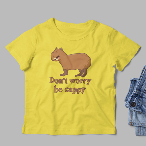 Kids' T-shirt "Don't worry be cappy"