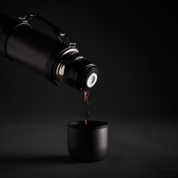 Vacuum food thermos with spoon "Swiss Peak Elite" (with optional engraving for an additional fee)
