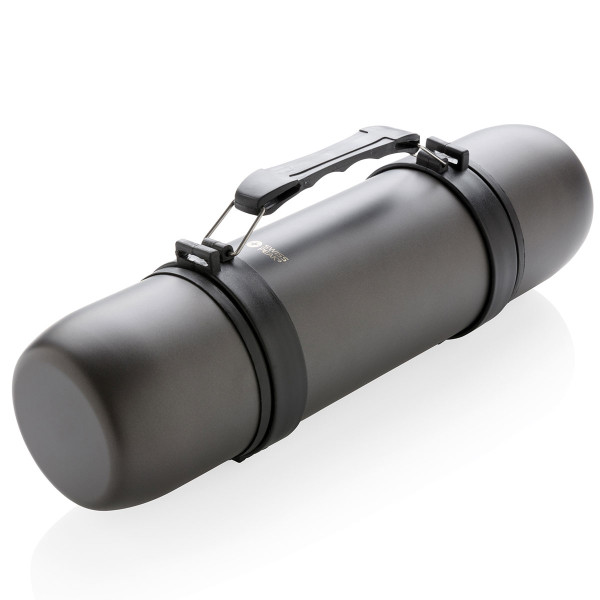 Vacuum food thermos with spoon "Swiss Peak Elite" (with optional engraving for an additional fee)