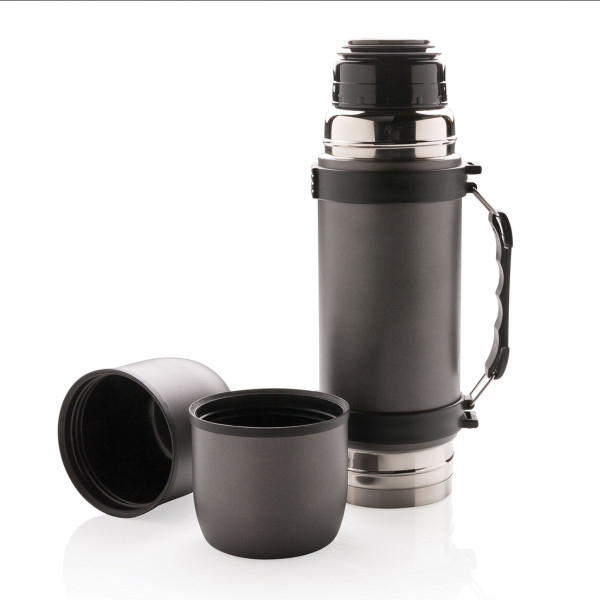 Vacuum food thermos with spoon "Swiss Peak Elite" (with optional engraving for an additional fee)