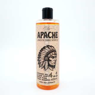 Men's Shower Gel, Shampoo, Foam, and Soap 4in1 "Apache" (400ml)