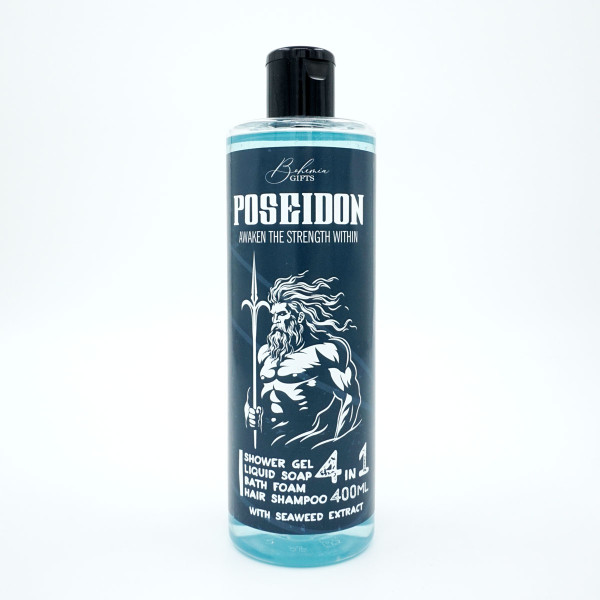 Men's Shower Gel, Shampoo, Foam, and Soap 4in1 "Poseidon" (400ml) Men's Shower Gel, Shampoo, Foam, and Soap 4in1 "Poseidon" (400ml)