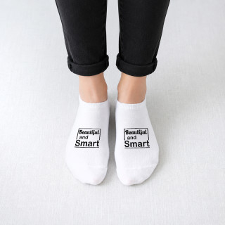 Women's short socks "Beautiful and Smart" Women's short socks "Beautiful and Smart"