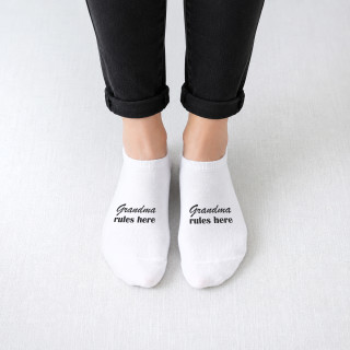 Women's short socks "Grandma rules here"
