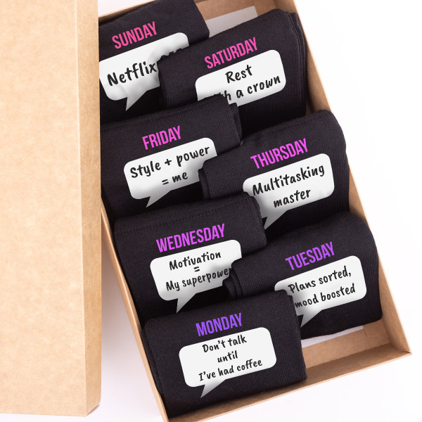 Women’s Sock Set "The Boss Lady Week Pack" Women’s Sock Set "The Boss Lady Week Pack"