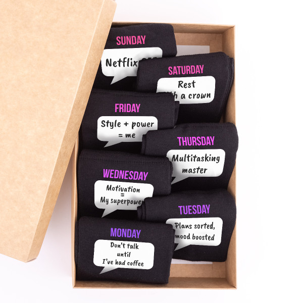 Women’s Sock Set "The Boss Lady Week Pack" Women’s Sock Set "The Boss Lady Week Pack"