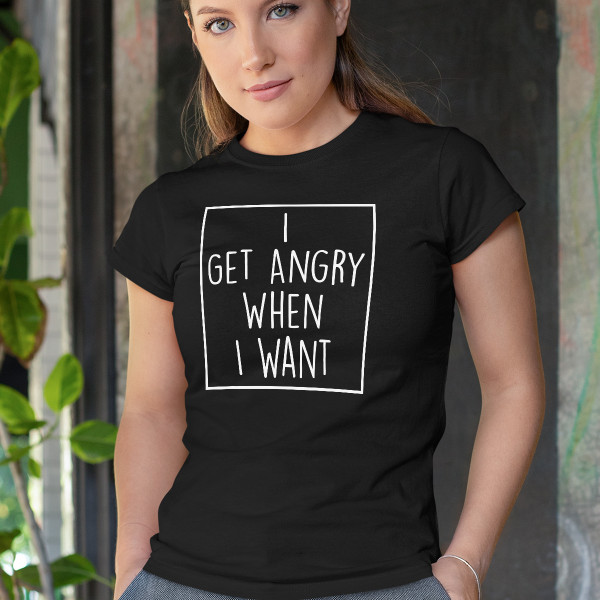 Women's T-shirt "Angry"