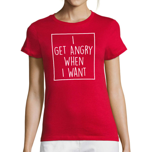 Women's T-shirt "Angry"