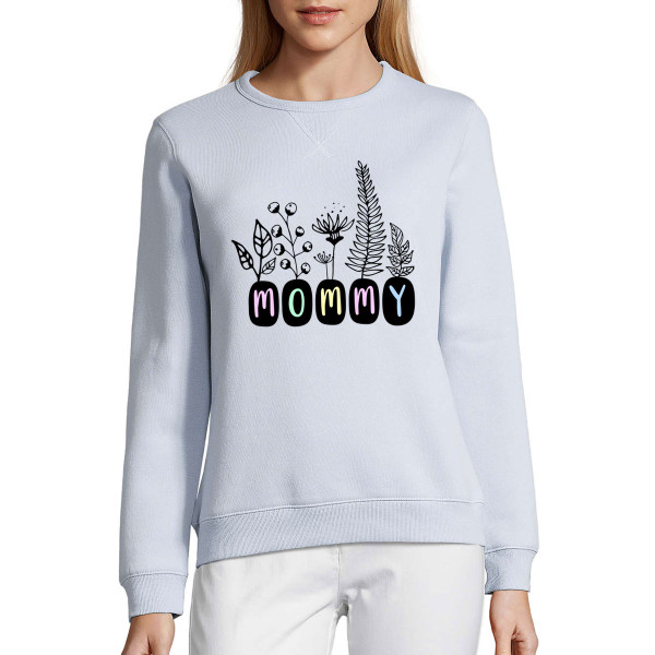 Women's pastel "Sully" sweatshirt "MOMMY" Women's pastel "Sully" sweatshirt "MOMMY"