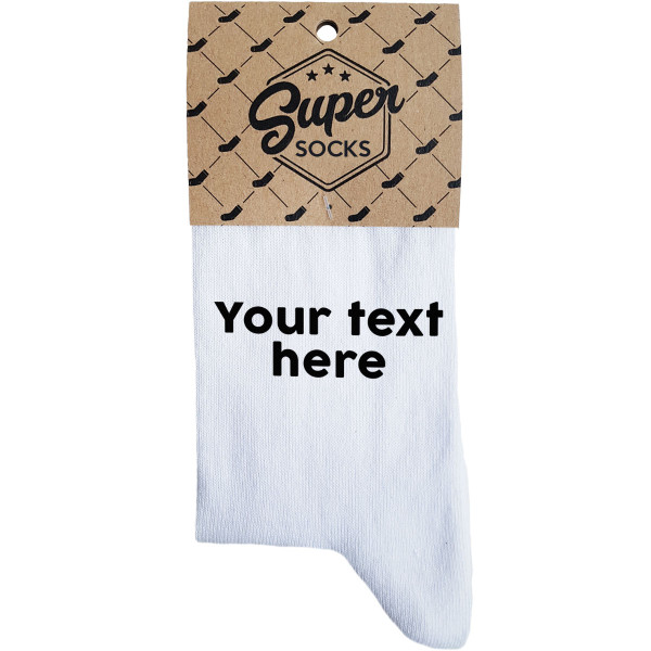 Women's socks with your chosen text