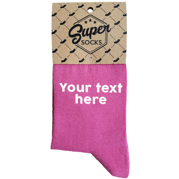 Women's socks with your chosen text