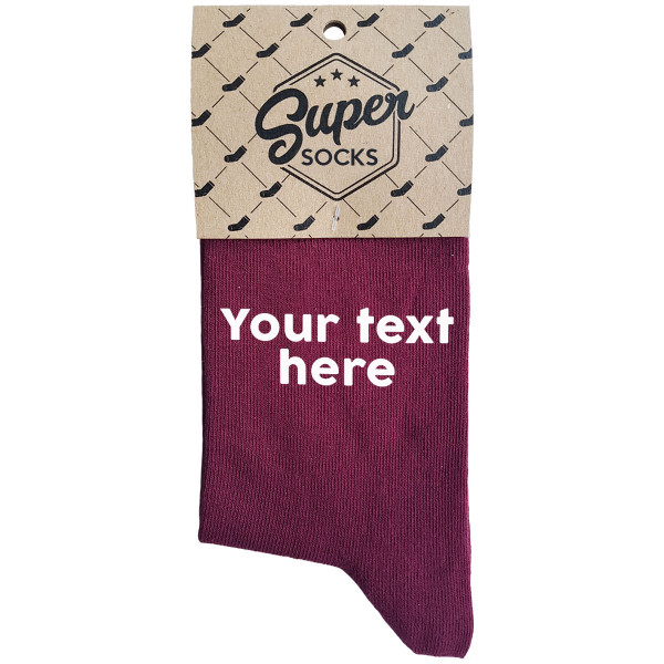 Women's socks with your chosen text