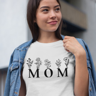 Women's T-shirt "Mom - field flower"