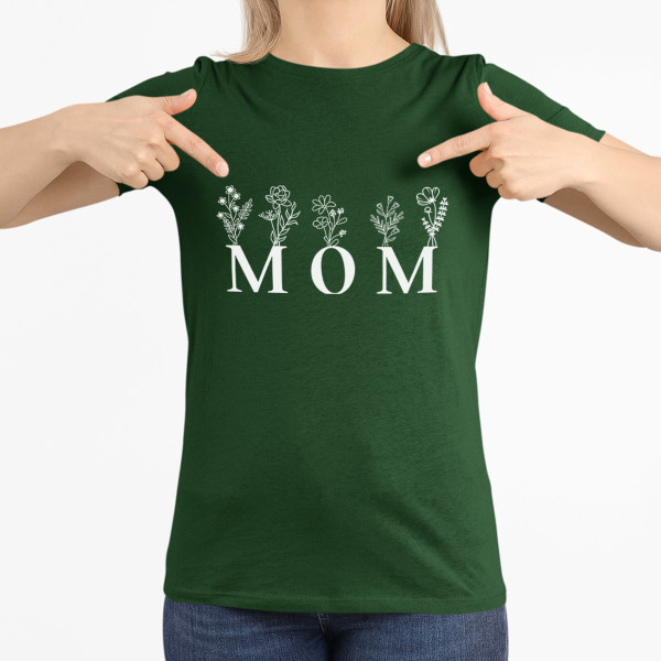 Women's T-shirt "Mom - field flower"