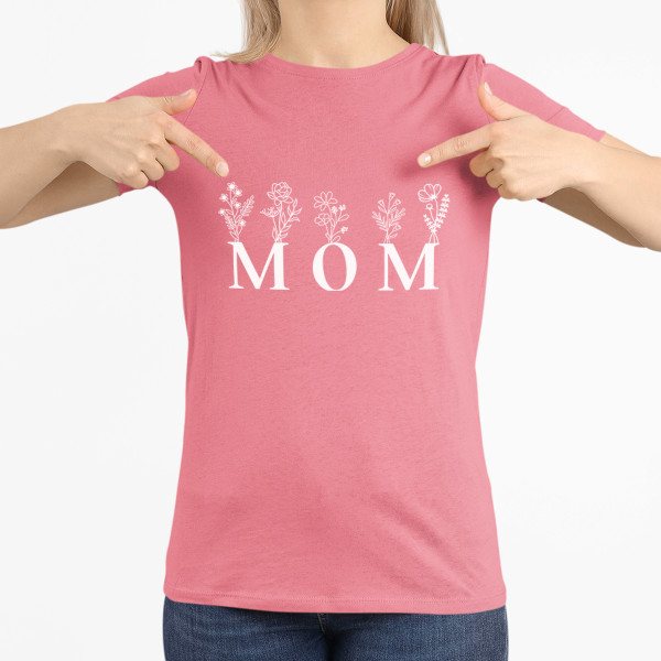 Women's T-shirt "Mom - field flower"