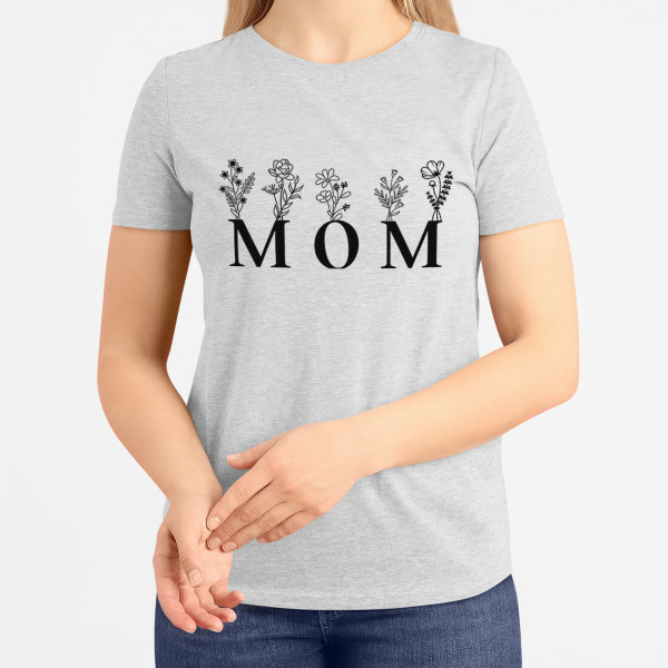Women's T-shirt "Mom - field flower"